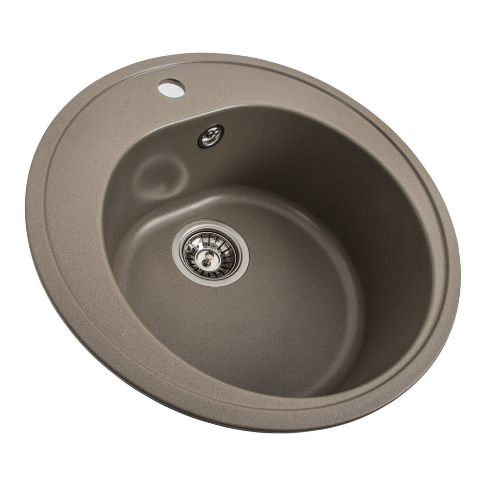 VALESO Гранітна мийка для кухні VALESO LUNA 510 матова Титан Київ - фото 8