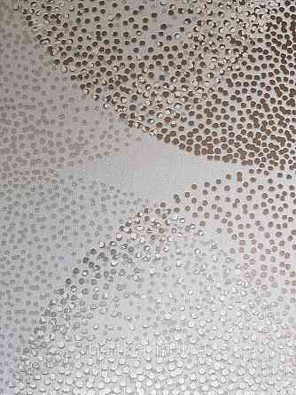 Шпалери метрові вінілові на флізелін Marburg Villa Romana абстракція геометрія сірі сріблясті білі Київ