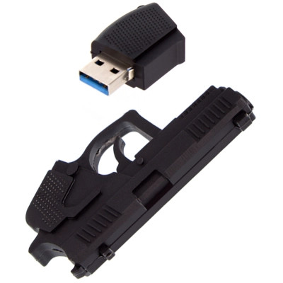 USB флеш накопитель ColorWay Pistol 64 GB 3.0 Black (CW-USBPL64) Винница - изображение 9