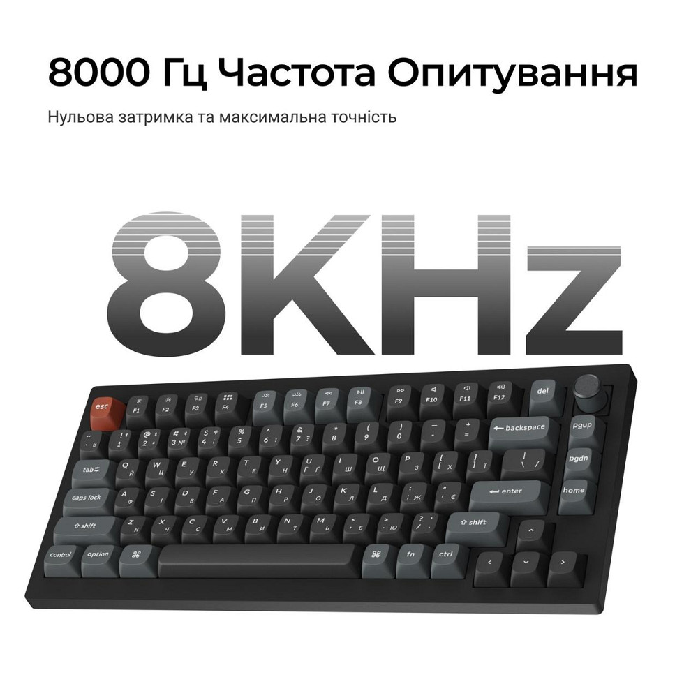 Клавіатура бездротова Keychron V1 Ultra Keychron Red Switch Black RGB (V1U-D1-UA) ( 24381 ) Харьков - изображение 10