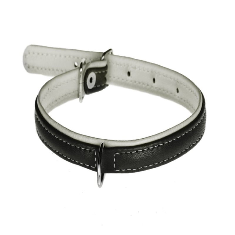 Ошейник 1331 12мм "Люкс" 2-х стр. Чёрный Вінниця - фото 1