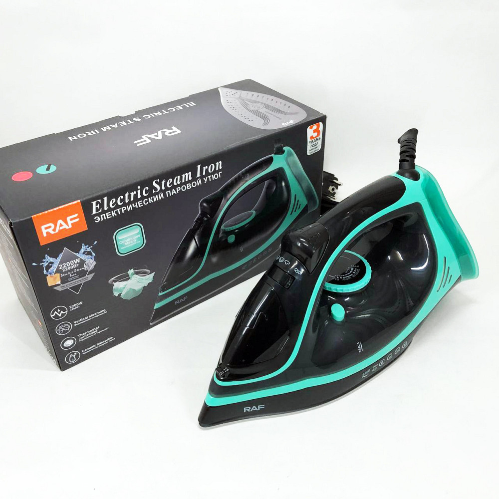 Парова праска для легкого прасування RAF R.1250 2200 Вт, Праска керамічна антипригарна QJ-76 Львів - фото 12