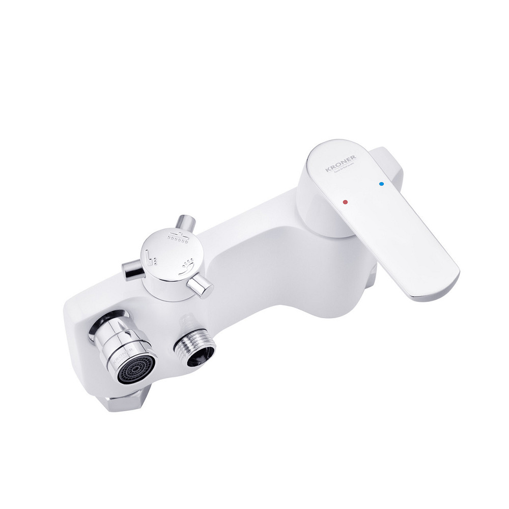 Душова система пристінна Kroner KRP Armada - W063 хром/білий Київ - фото 6