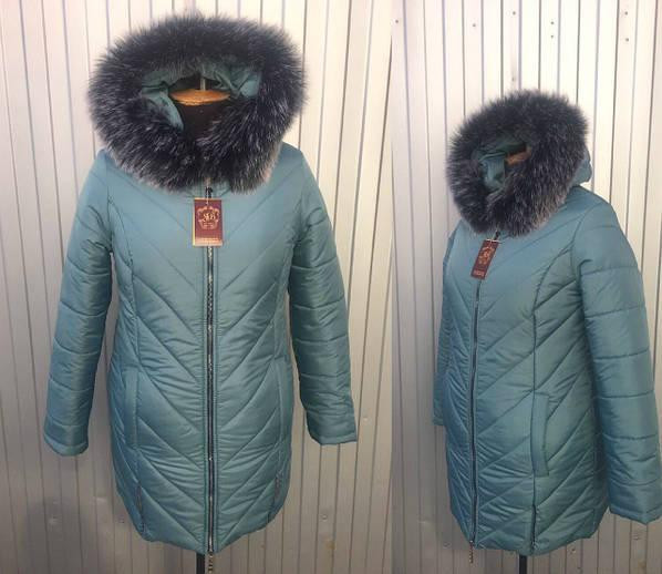 Женская теплая зимняя курточка пуховик больших размеров.54-72р. Киев - изображение 1