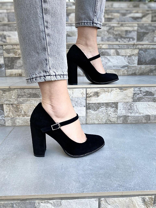 Туфлі жіночі STILLETA чорні еко-замша каблук 9см 36р (A087B-M1373-1) Коломыя - изображение 8