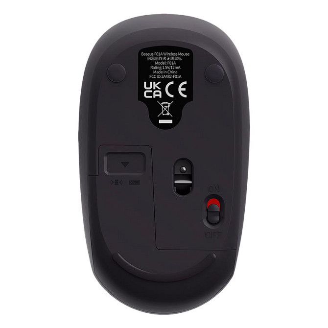 Бездротова мишка Baseus F01a B01055502833-00 (Чорна, 2.4G/BT5.0+BT3.0) Миколаїв - фото 4