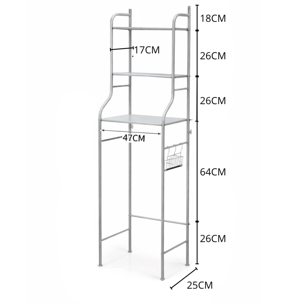 Полиця для ванної кімнати над туалетом чи біде, складна, біла полиця 47х160х25 см Кам'янець-Подільський - фото 10