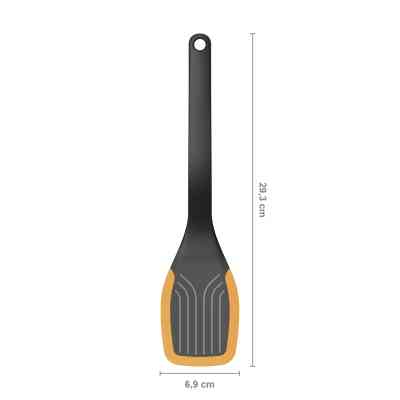 Лопатка кухонна Fiskars Functional Form, 37.3см, пластик, силікон, чорний (1027300) Вінниця