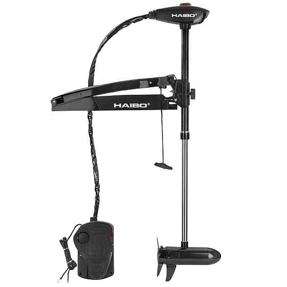 Електромотор Haibo WFT54DG (чорний) носовий 12В солона вода Київ