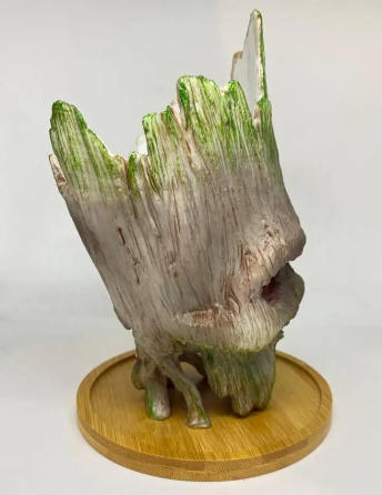 Горщик для квітів та канцелярії Грут Groot G11 череп + кругла підставка Вінниця