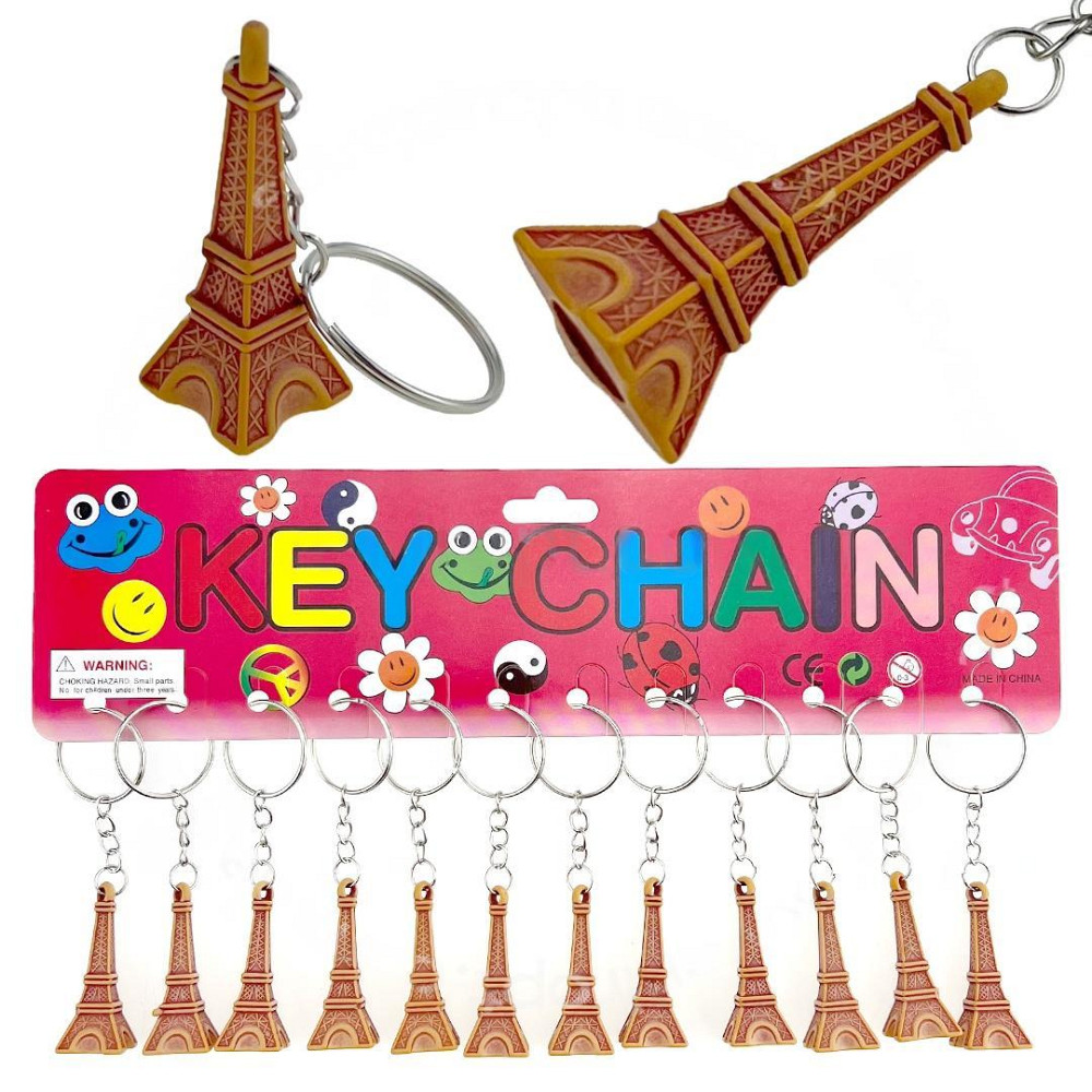 Брелоки кістяні Ейфелева вежа 12 шт Київ - фото 1