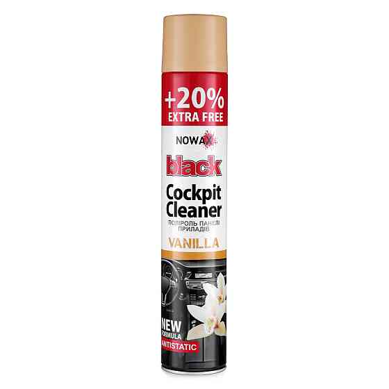 Полироль для панели приборов Nowax Cockpit Cleaner Spray Ваниль, 750мл Львов