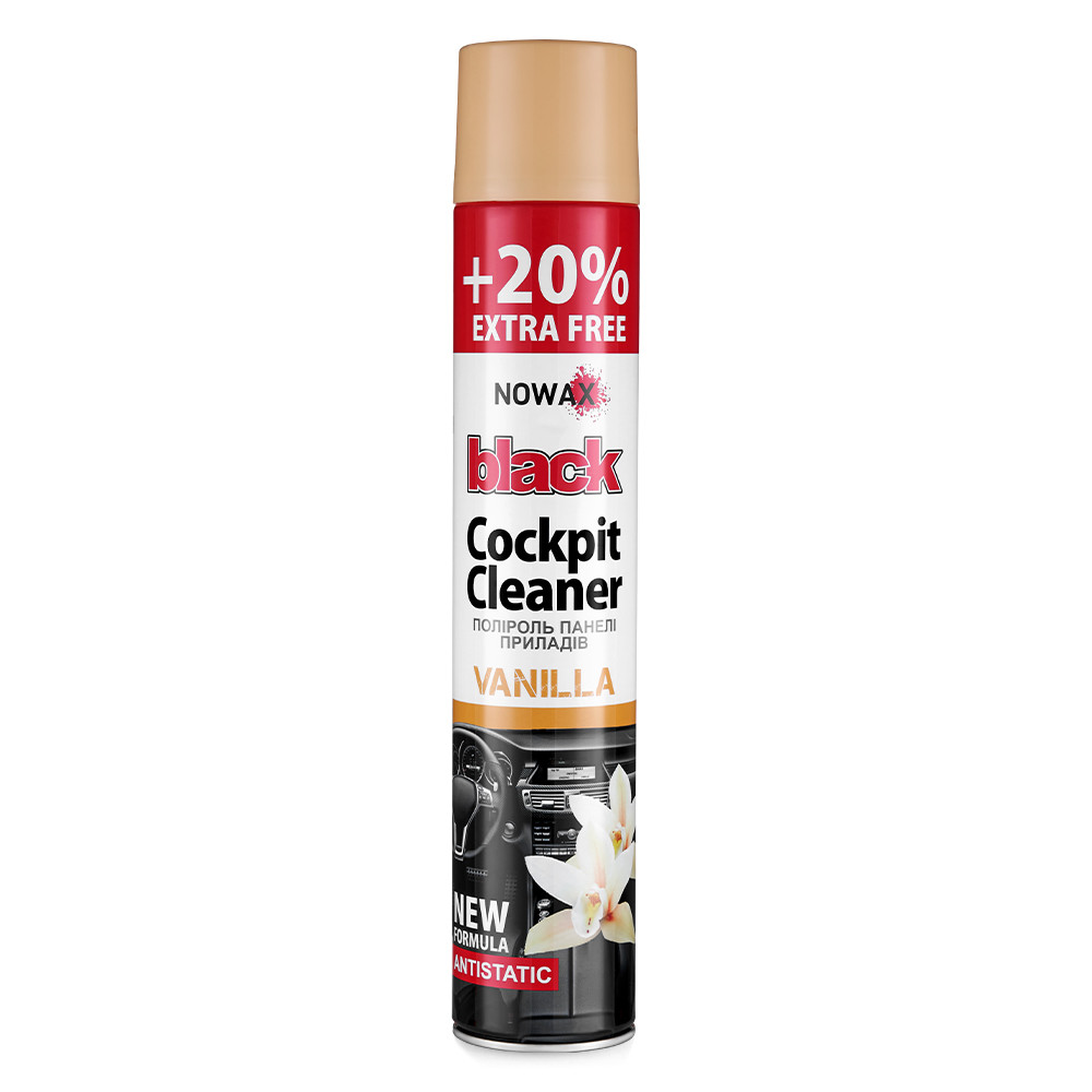 Полироль для панели приборов Nowax Cockpit Cleaner Spray Ваниль, 750мл Львов - изображение 1