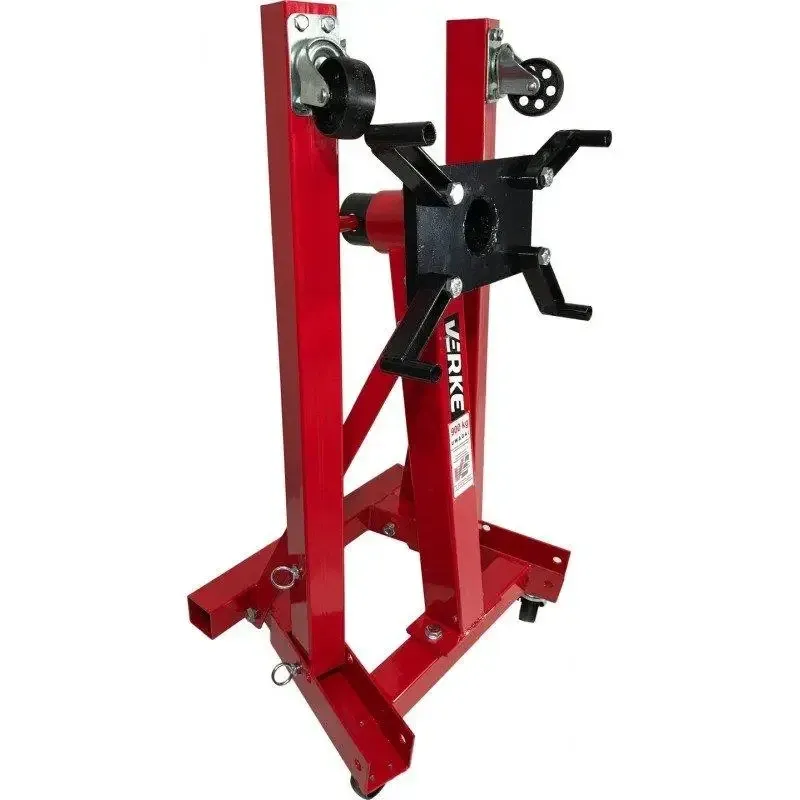 Монтажний стенд VERKE 900 кг для двигунів поворотний стенд слюсарний візок для ремонту двигунів посилений на колесах Львів - фото 5