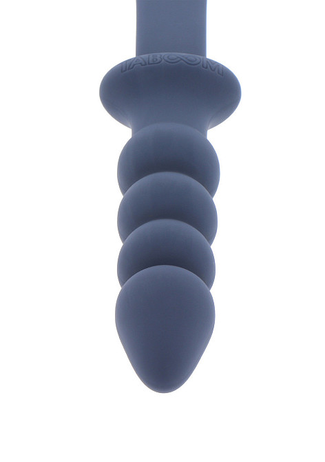 Силиконовая шлепалка с держателем в виде анальной пробки Taboom Silicone Supreme, синий Sex Aura Киев - изображение 7
