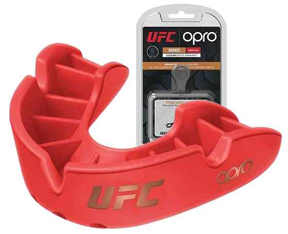 Капа OPRO Bronze UFC доросла (вік 11+) Red (ufc.102512002) Луцк