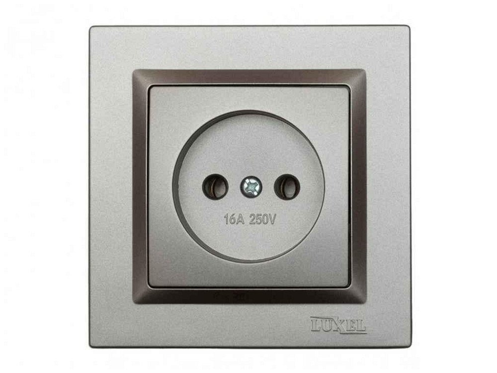 Розетка JAZZ (графит) 9701 ТМ LUXEL Solmir Киев - изображение 1