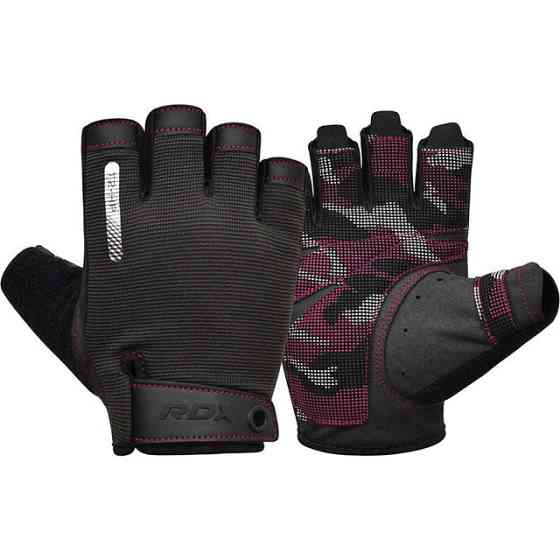 Рукавички для фітнесу RDX T2 Half Pink S Кам'янське