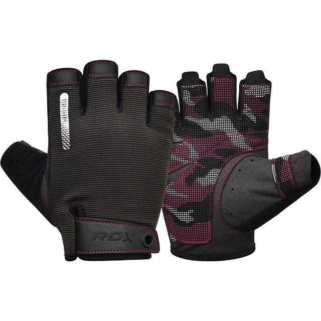 Рукавички для фітнесу RDX T2 Half Pink S Кам'янське - фото 1