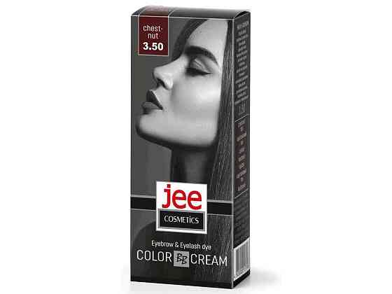 Крем-фарба для брів та вій №3.50, Каштановий 50мл (туба) ТМ JEE COSMETICS Київ