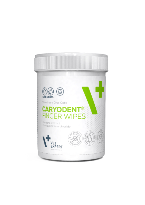 Салфетки на палец для чистки зубов Vet Expert Caryodent КериоДент для собак и кошек (50 штук) до 24.06.26 Винница - изображение 1