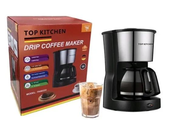 Кофеварка капельная с подогревом Top Kitchen для дома и офиса Коломыя