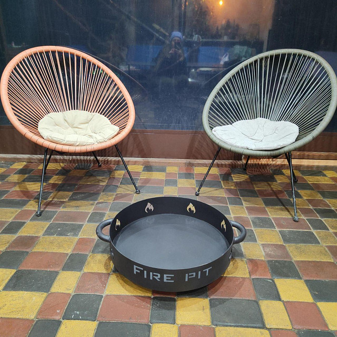 Костровая чаша Fire pit 60 см. от производителя SAB Building. Чаша для огня со складными ножками Харьков - изображение 6
