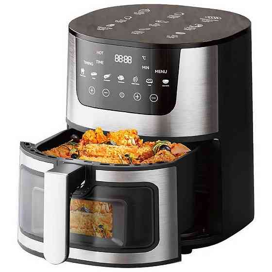 Аэрофритюрница 8л, 4200Вт, RB-2268 + Подарок Дозатор масла XL-259 / Фритюрница / Мультипечь / Аэрогриль Киев