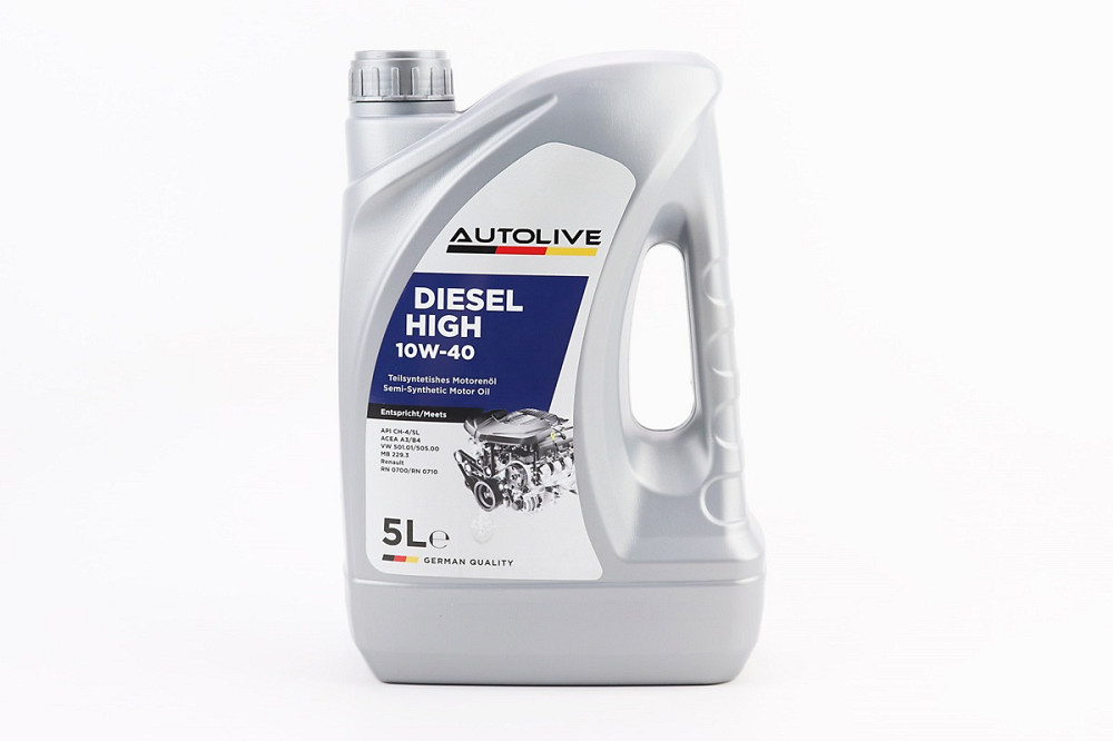 Олія 4T 10W-40 - напівсинтетична універсальна "DIESEL HIGH", 5L Бершадь - фото 1