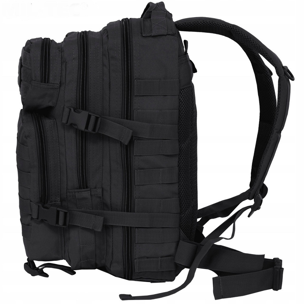 Тактичний Рюкзак 20 літрів із системою Molle 25 мм Mil-Tec від Sturm "Assault Pack SM" (14002002) Black Нововолинськ - фото 5