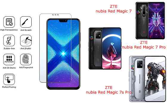 Защитное стекло NeoGlass для ZTE nubia Red Magic 7, 7 Pro, 7s Pro – ультрапрозрачное и устойчивое Киев