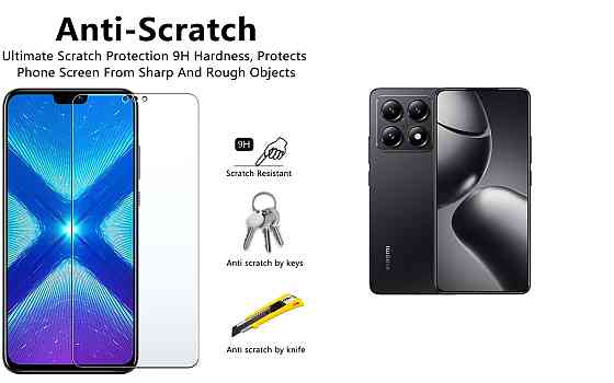 Захисне скло NeoGlass для Xiaomi 14T, Xiaomi 14T Pro – надпрозоре та стійке Київ