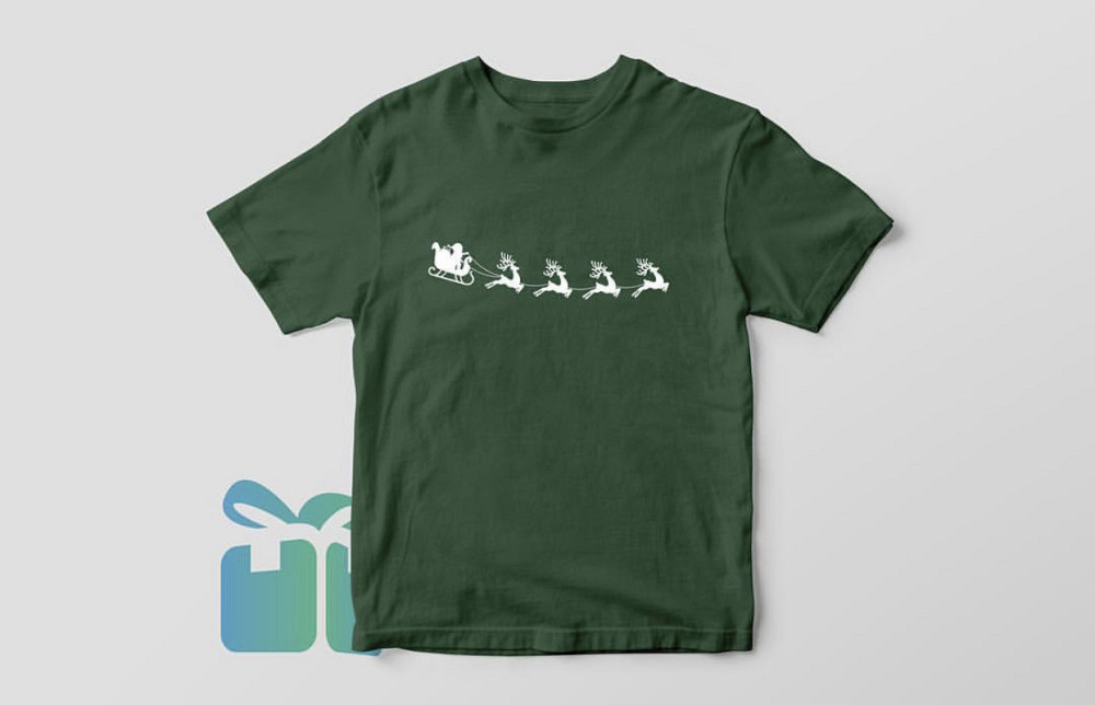 Зелена новорічна футболка. Новий рік. Різдво Чернівці - фото 1