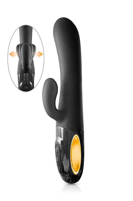 Силіконовий вібратор RABBIT MY VISCOUNTESS BLACK EMPIRE VIBRATOR Sex Aura Київ - фото 2