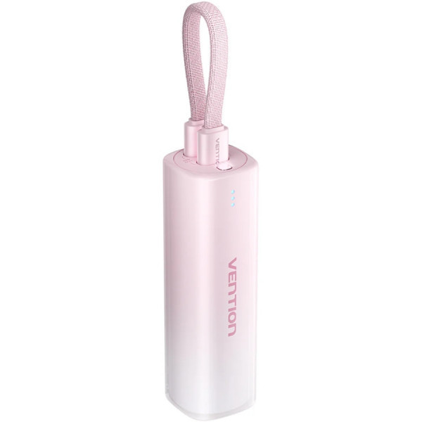 УМБ Vention 5000mAh 20W PD, USB-C In/Out, Lightning In/Out, with cable, Gradient Red Киев - изображение 1