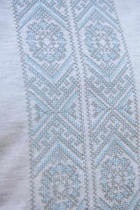 Вышиванка  мужская с коротким рукавом х/б  топ Киев - изображение 2