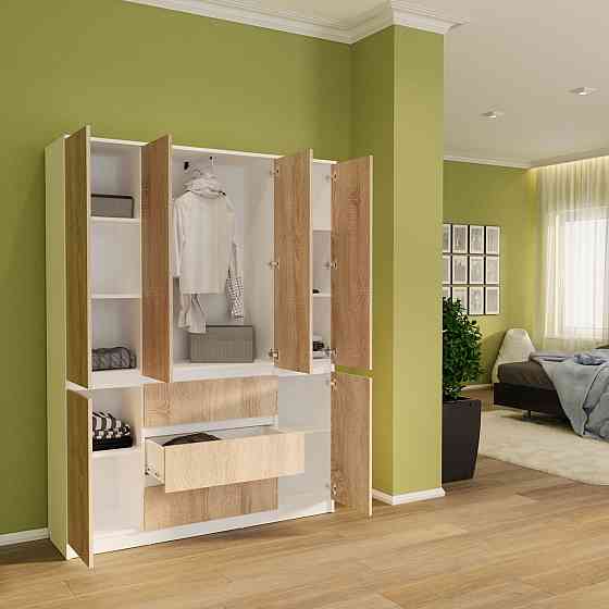 Розпашна шафа Смузі 29 1400 білий/сонома Киев