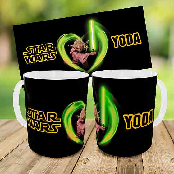 Дитячий набір Йода Star Wars сумка-бананка + керамічна кружка з принтом (5621) Київ