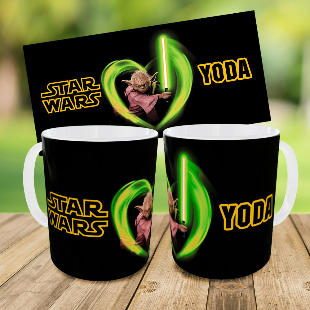 Дитячий набір Йода Star Wars сумка-бананка + керамічна кружка з принтом (5621) Київ - фото 4