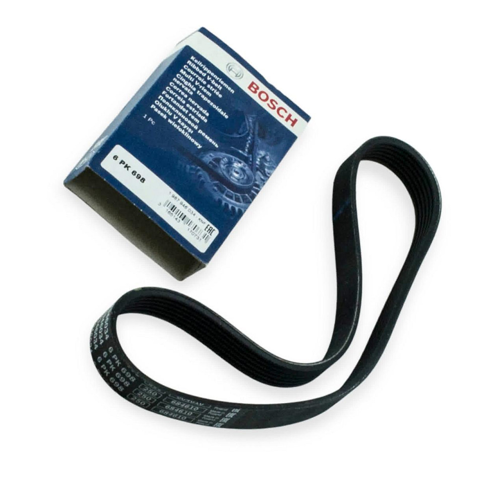 Ремень ручейковый 2108-2110 8-ми кл. 6PK698 () генератора Мукачево - изображение 1