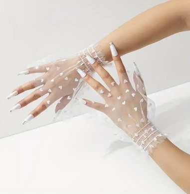 Манжеты свадебные для невесты Сердечки Киев - изображение 1