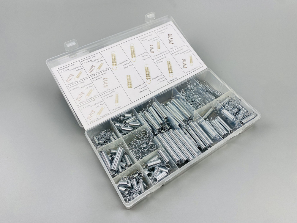 Пружинний комплект оцинковані подовжувачі та компресійна промислова пружина 16 видів 200 шт у коробці Мукачево - фото 8