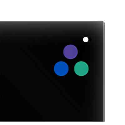 Офісна дошка Axent скляна магнітно-маркерна 90x120 см, чорна (9616-01-А) Вінниця