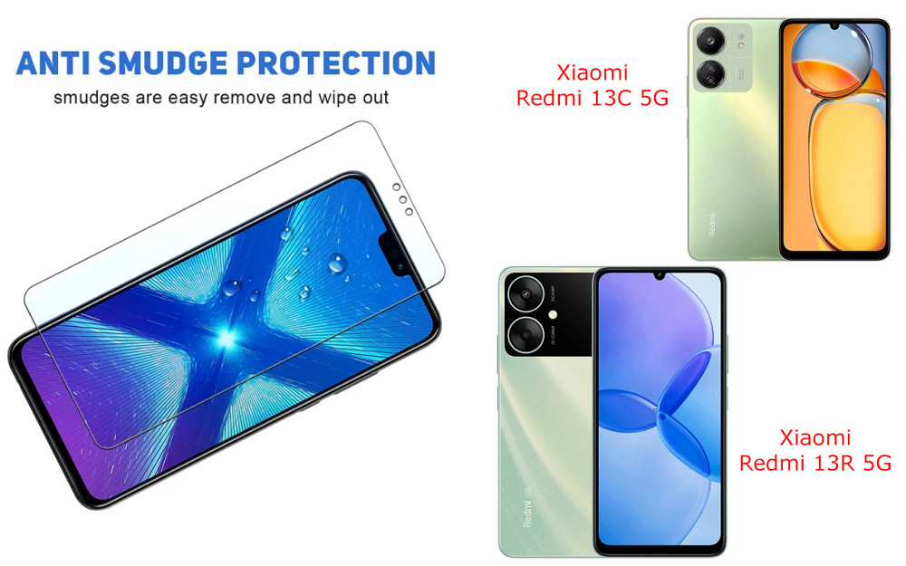 Защитное стекло NeoGlass для Xiaomi Redmi 13C 5G, 13R 5G – ультрапрозрачное и устойчивое Киев - изображение 3