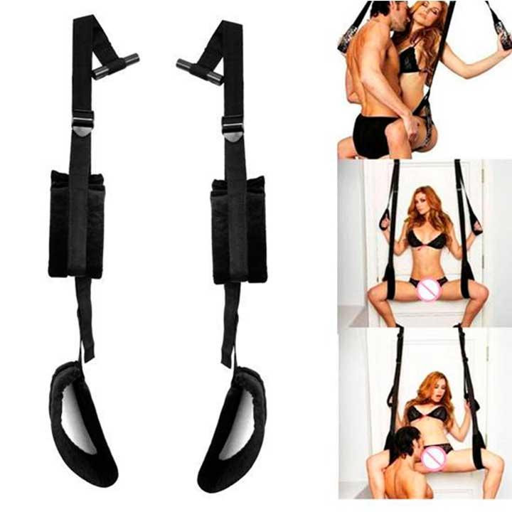 Секс-качели на двери Tentation Door Straps for Bad - Черный– Садо-мазо Винница - изображение 2