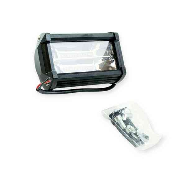 Фара LED прямокутна 130х75х65 (ДВШ) 72W комбінований Optimal-L додаткова Мукачево