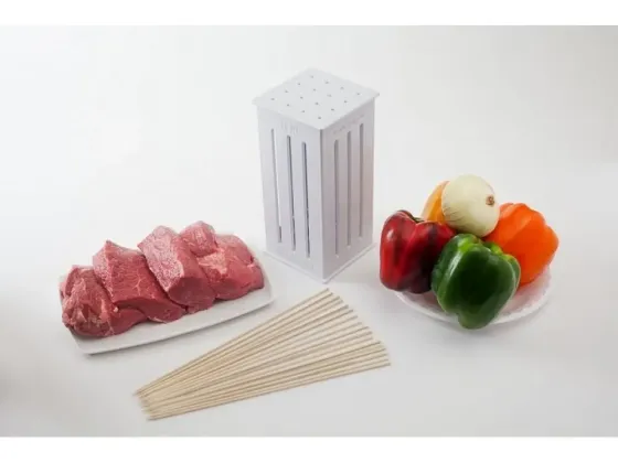 Приспособление для быстрого нанизывания шашлыка brochette express | шпажки для шашлыка Коломия