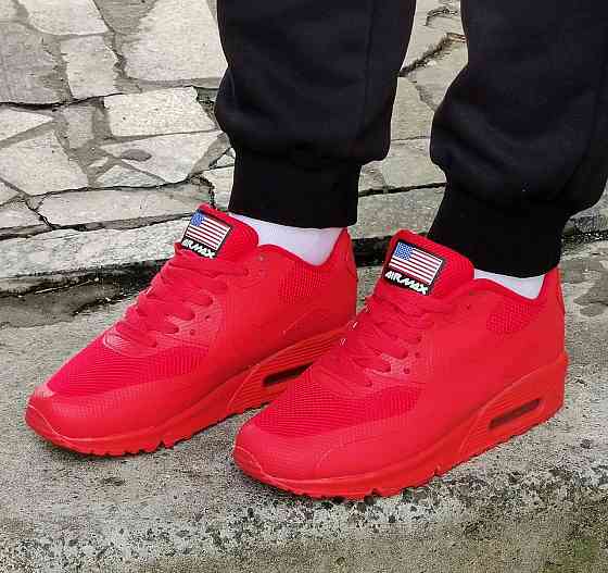 Кроссовки Красные NIke 90 Женские с Амортизацией Найк (размеры: 36,37) Днепр