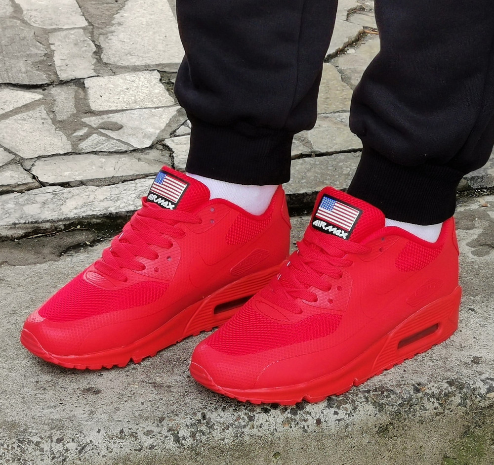 Кроссовки Красные NIke 90 Женские с Амортизацией Найк (размеры: 36,37) Днепр - изображение 3