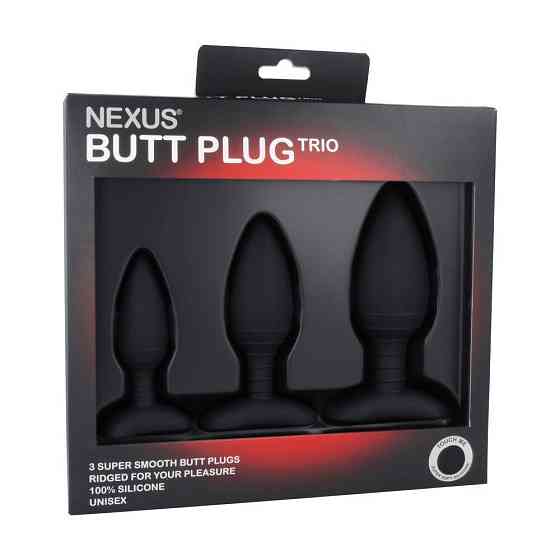 Набор анальных пробок Nexus Butt Plug Trio, макс. диаметр 3–4–5 см Sex Aura Киев